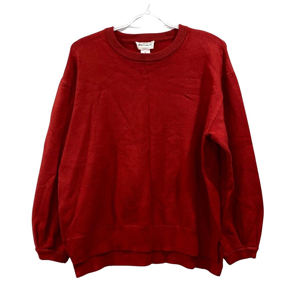 For The Republic Women's Rust Red Knit Sweater Size Sw